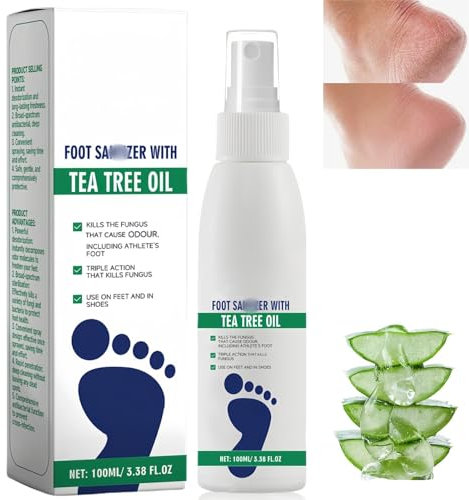 100ML Athletes Foot Spray,Foot Fungus SPR/ay,Antifungal Fo/ot SPR/ay,Athletes Foo/t Treatment Spray,Fungal Nail Treatment,Clear Fo/ot Saniti/zers S/Pray with Tea Tree Oil,F/oot Fungal Treatment