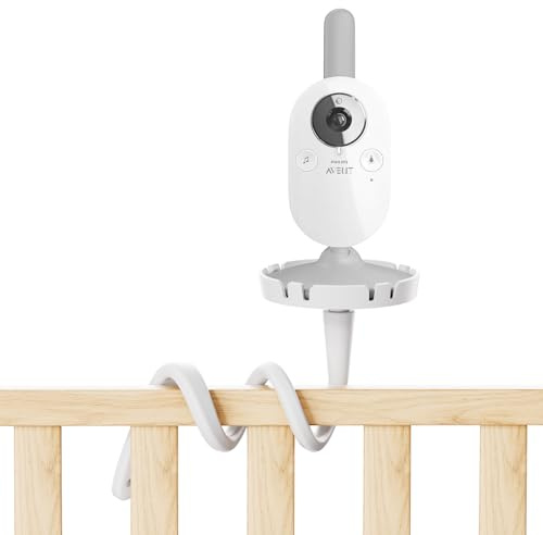 Halterung Baby Kamera für Philips Avent Babyphone Halterung SCD843/26 SCD833/26 SCD891/26 SCD630/26 – Flexibler Clip Halter, 360° verstellbar, Ohne Bohren, Kinderbett Regal Tisch Montage