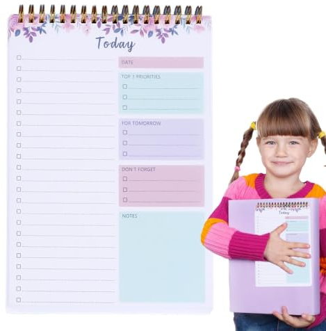 Quaderni giornalieri per lista di controllo, 52 fogli per lista giornaliera delle cose da , lista di controlli, organizer per liste di controllo, portatile, robusto pianificatore di attività per