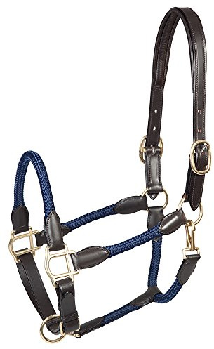 PFIFF Cabestro de cuero 'Lina' ajustable por ambos lados, azul oscuro