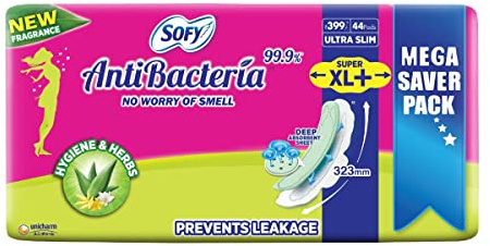 Sofy 99.9% Sanitary Pads - 44 Pads (Super XL Plus) - 323mm