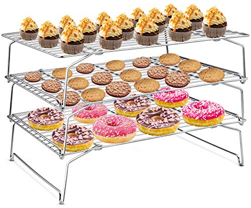 HaWare - Griglia di raffreddamento a 3 piani in acciaio INOX