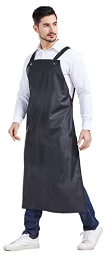 Nanxson Tabliers unisexes imperméables en caoutchouc Tablier de travail Tablier de boucher pour l'industrie, la boucherie, le nettoyage