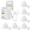 LIGHTWORLD24 Lampadine LED GU10, 7W Equivalenti a 40W Alogene, Luce Calda 3000K, 510 Lumen, Angolo di Diffusione 120°, 220–240V, Confezione da 6