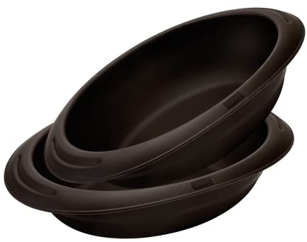Lurch 585034 FlexiForm oval/brödbakform för bakning av en mängd olika brödsorter tillverkad av 100% BPA-fri premium platinasilikon 24 x 18 cm brun