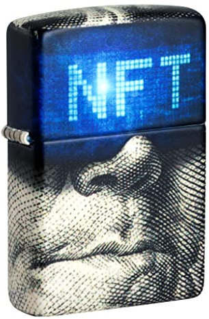 Zippo Mechero con diseño Iridiscente Mate, Modelo básico, Recargable, Reutilizable, diseño Resistente al Viento, Caja de Regalo, Fabricado en Estados Unidos
