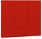 ebuy24 Pisa Schuhschrank mit Klappen/Türen in rot (150x140x16 cm)