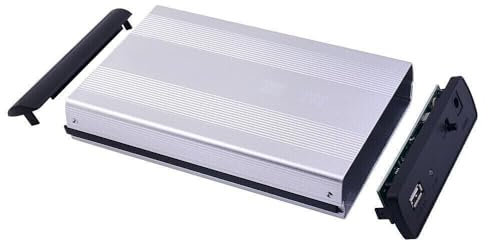 CASE BOX ESTERNO PER HARD DISK 3.5 SATA USB 2.0 IN ALLUMINIO HDD+ALIMENTATORE