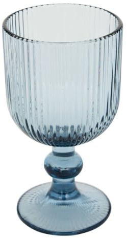Atmosphera - Verre à vin ema bleu d7,9xh14,3cm