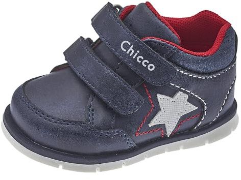 Chicco, Zapatilla Niño, con Doble Cierre, Zapatos Deportivos Cómodos, Flexibles y Transpirables, Ideales para Primavera, Otoño e Invierno, Zapatos Niño, Designed in Italy