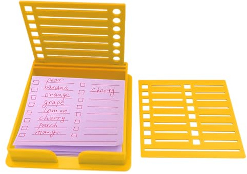Distributore di note autoadesive, supporto portatile per blocco note, organizzatore da ufficio, scatola per appunti adesiva a doppia fessura, versatile per appunti adesivi, vassoio per ufficio,