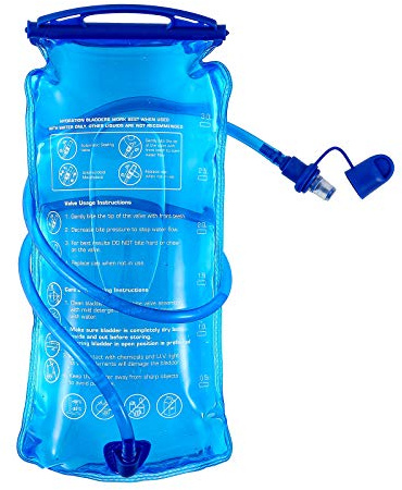 Sacca idrica, senza bisfenolo A, con apertura grande, anti-goccia, per ciclismo, escursionismo, militari, campeggio, ciclismo e corsa (3 L)