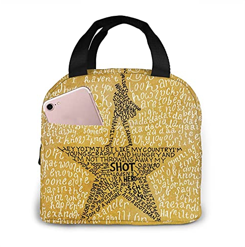 Hamilton tragbare isolierte Lunchtasche für Damen, kleine Handtasche, Einkaufsbüro/Schule/Picknick/Reisen/Camping