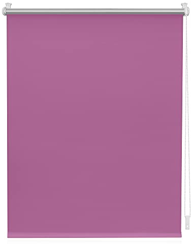 Lichtblick Thermorollo ohne Bohren, Klemmfix, Verdunklungsrollo, Hitzeschutz, Sichtschutz, Wandmontage, Deckenmontage, Rollo für Fenster und Türen Fuchsia,B50 x H150 cm