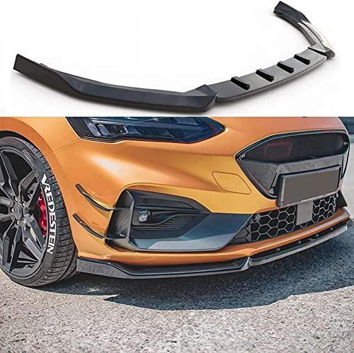 hippoca Auto Spoiler Frontali per Ford Focus mk4 ST/st-Line 2019-2021, Paraurti Anteriore Lip Body Kit Universale Lip Splitter Spoiler Diffusore Canard Protector,Glossy-Black