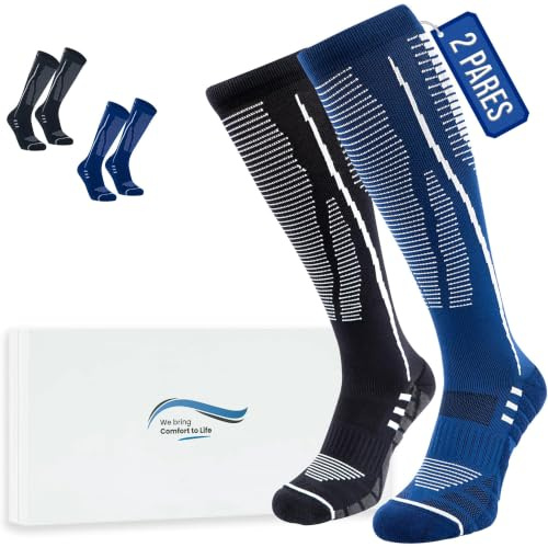 360 RELIEF Medias de Compresión Mujer y Hombre, Calcetin de Compresion | Calcetines de Compresión Para Deportes, Correr, Volar, Viaje, Trabajo, Footing, Meias de Compressao Mulher