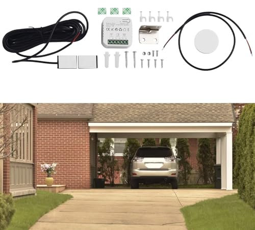 Contrôleur de porte de garage intelligent Wi-Fi, pour ouvre-porte de garage intelligent, Smart Life avec commande vocale et télécommande WiFi pour Alexa