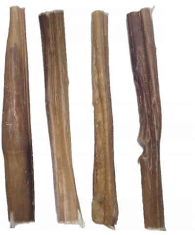 Kalbsziemer für Hunde - wie Ochsenziemer - 10 Stück - Kauknochen - Kaustangen hart - langlebig - Hundesnack - Kauartikel Hund - Lucze Hudnesnack (30cm)