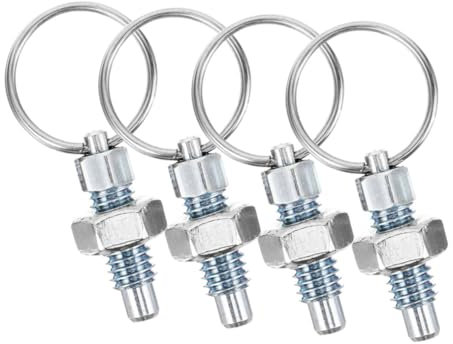 Cabilock 4 Piezas De Pasador De Émbolo Pasador De Resorte Pasador De Resorte Pasador De Pestillo Pasador De Bloqueo Con Resorte De Anillo De Tracción Resorte De Émbolo