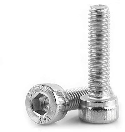 100pcs Tornillos Allen M3 Tornillos de Cabeza Hexagonal de 8mm Tornillos de Acero Inoxidable