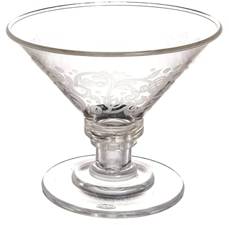 1 copa maxi de helado de 600 cc de plástico transparente reutilizable Kristal Plastic Goblet