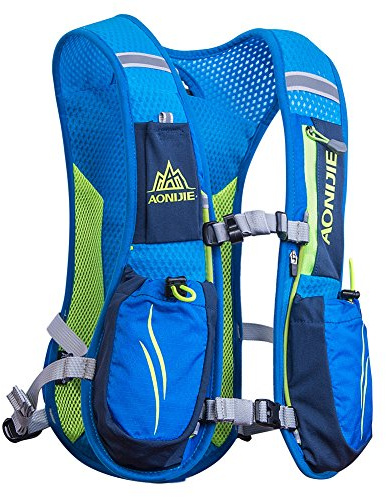 AONIJIE Running Hydration Vest Backpack for Women and Men Lightweight Trail Running Backpack 5.5L Blue