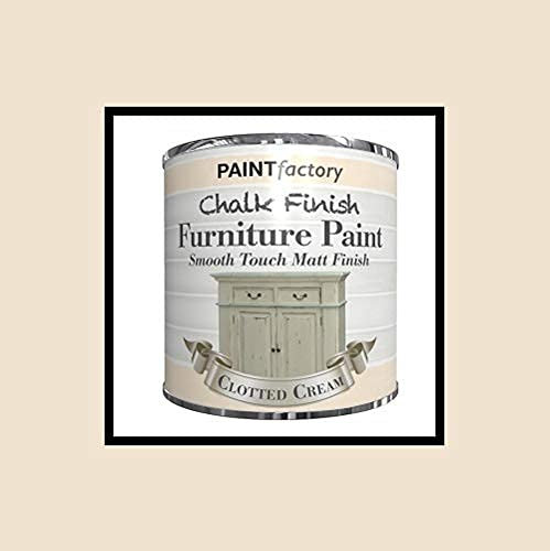 Paint Factory Chalk Chalky Furniture Paint - 250ml - Clotted Cream