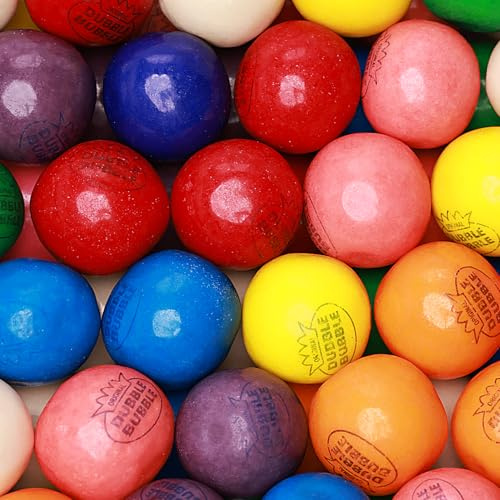 Cotton Candy Gumballs – 0.91 Inch Large Bubble Gum Balls – 1.7 LB Resealable Bag – Pastel Pink & Blue Colors – Bulk Candy Refill for Gumball Machines, Parties & Events (Assorted)