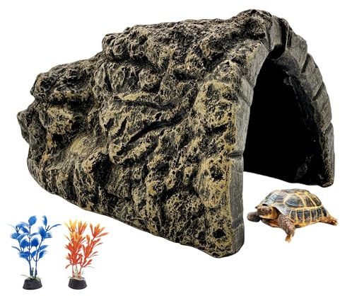 M2cbridge Aquarium Decorations Fish Hideout House Shelter Betta Cave (Rock Hide Cave)