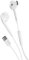 Music Hero auricolari a filo USB-C, cuffiette USB-C, comandi integrati, microfono, semi in-ear, bianco