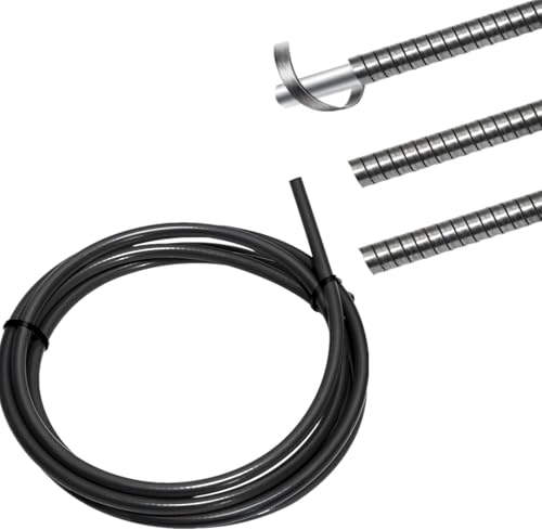 Hominas Schaltzug Fahrrad, Bremszug Bremszughülle PVC Schaltzughülle 3 m × 4 mm für Road Bike Mountain Bike