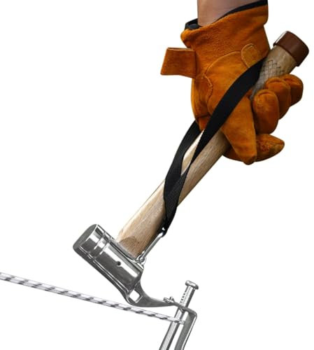 Martillo para camping, martillo para piquetas de tienda de campaña, martillo de campamento con mango de madera, martillo, multiherramienta, martillo de estaca para casa, camping, senderismo, mochilero