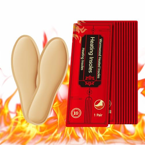 Sohlenwärmer, Wärmesohlen, 5 Paar Fußwärmer, Wärmepads, 10h Warme Füße, Sofort einsatzbereite Fußwärmer Pads, Natürliche Wärme Schuhwärmer, Extra warme Wärmesohle für Schuhe Skischuhe, L (40-44)