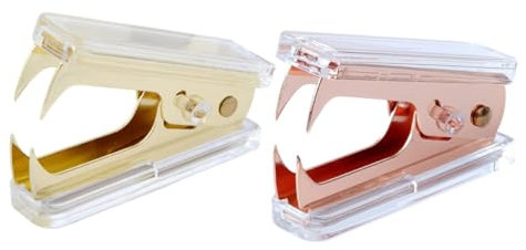 COHEALI Simple Stapler Marble Texture 2pcs Book Stapler Tool Sturdy and Easy to Use Office Binding Tool Random Color