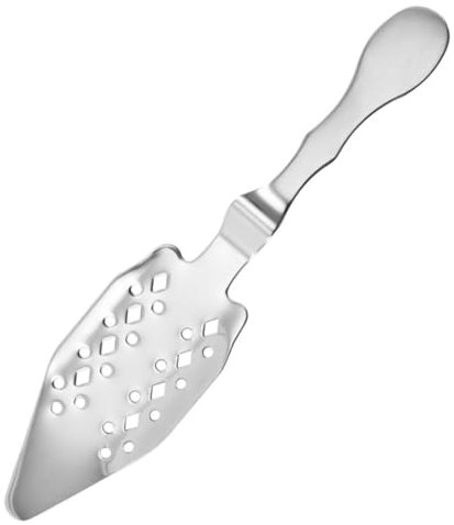 FELTECHELECTR Cucchiaio Da Assenzio Inossidabile Cucchiaio Filtro Per Cocktail Strumento Per Decorazione e Filtraggio Per Bar e Feste Facile Da Pulire e Riutilizzabile