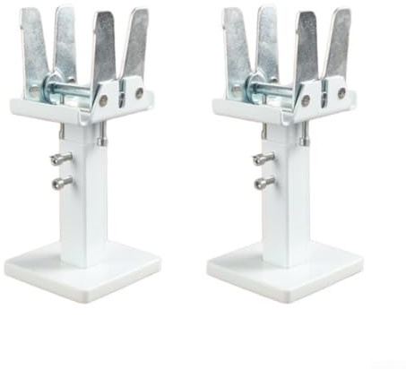 Lot de 2 supports de sol réglables en acier au carbone pour radiateur avec design expansion-fixe, hauteur de 14 à 21 cm pour une installation sécurisée