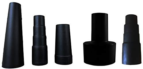 Universal Vacuum Hose Adapter Kit Rubber Reducer Attachment Designed to Fit More Vacuums - Fits 1 1/16 to 1 3/4 inches Plus shop Vac Adapter -5 Pieces