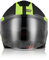 ORIGINE Casco Jet Moto 3/4 Aperto con Doppia Visiera Adatto per Scooter Omologato ECE (TECHY FLUO YELLOW BLACK,M)