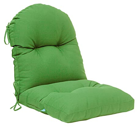 QILLOWAY Tufted Outdoor Chair Cushions, Waterproof Patio Seat Back Pads, Weather Resistant Non Slip Replacement Cushions for Outdoor Furniture Wicker Lounge Chairs,Green