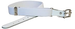 MÁRQUEZ CINTURONES Cinturón elástico para niño y niña | Cinturón ajustable para niños unisex (Blanco)