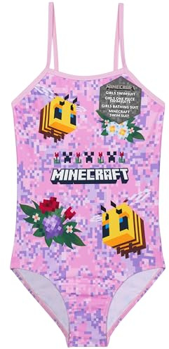 Get Trend Minecraft | Pokemon Bañador Niña Bebe Traje de Baño Natación de Pieza Única para Piscina y Playa