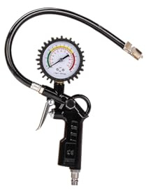 Bimson Power Tyre Inflating Gun with Analogue Pressure Gauge – Inflate, Deflate & Check – PSI/Bar Readings – Lock-On Chuck – for Car, Bike, Van, Air Compressor – 1/4 BSP Fitting