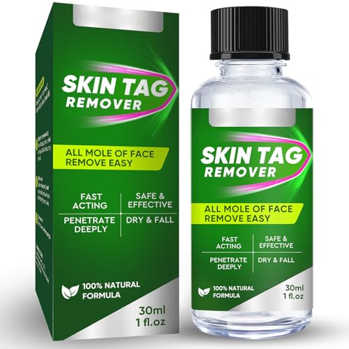 Verruche Rimozione, Verruche e Fibromi Rimozione Rapida, Piedi e Viso, Elimina Tag Cutanei Senza Cicatrici - Adatto a Tutti i Tipi di Pelle, Soluzione Liquida 30ml per Mani