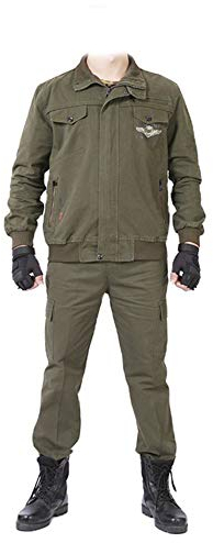 YJKJ Schweißerschürze, Qualitäts Schweißerjacke, Mehrere Taschen Tragbar Schweiß Atmungsaktiv,XXXL