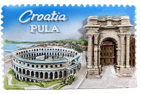 Arena di Pola Arco Trionfale di Sergio Croazia Magnete da Frigorifero 3D Viaggio Souvenir Decorazione Magnetica Sticker Collezione Artigianato