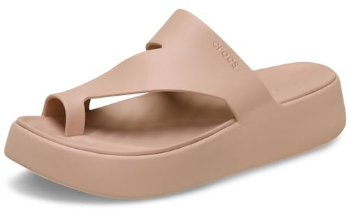 Crocs Getaway Platform Toe Loop, Sandali Donna, Pink Caramel, 37/38 EU