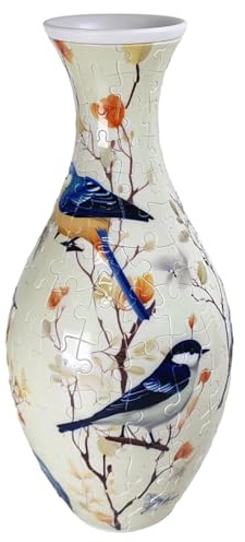 Vase Puzzle 3D pour Adultes et Enfants, pièces en Plastique emboîtables, Jouets de Noël pour Arrangements Floraux, Artisanat, décoration d'intérieur 3D, Vases