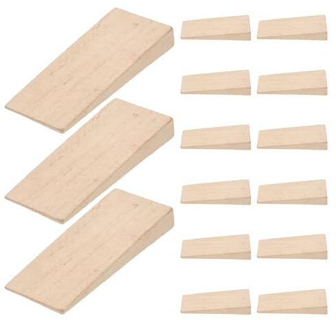GARIOUANS 15 Pezzi Cunei per Riparazione Asce in Legno Kit Rinforzo Manici Attrezzi Agricoli per Spacco Legna e Manutenzione Utensili da Giardinaggio