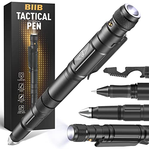 BIIB Idee Regalo Uomo, Festa del Papa Idee Regalo, Multiuso Penna con Torcia Elettrica Gadget Utili, Regalo Festa del Papà, Regalo Anniversario per Lui/Lei, Regalo Uomo Compleanno