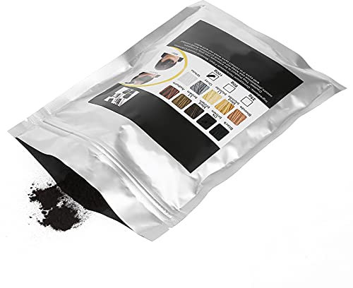 100g Haarverdichtungs Fasern Pulver – Nachfüller, Haarverdicker Lösung gegen Haarausfall Concealer volleres dichteres Haar für natürlich dicker aussehendes Haar (Dunkelbraun)